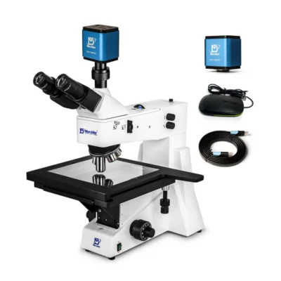 inverted metallurgical microscope MSD5330 with auto focus camera for metal analysis
