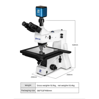 inverted metallurgical microscope MSD5330 dimensions and size specifications