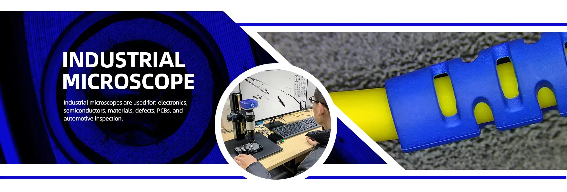 Murzider industrial microscope for quality inspection and material analysis