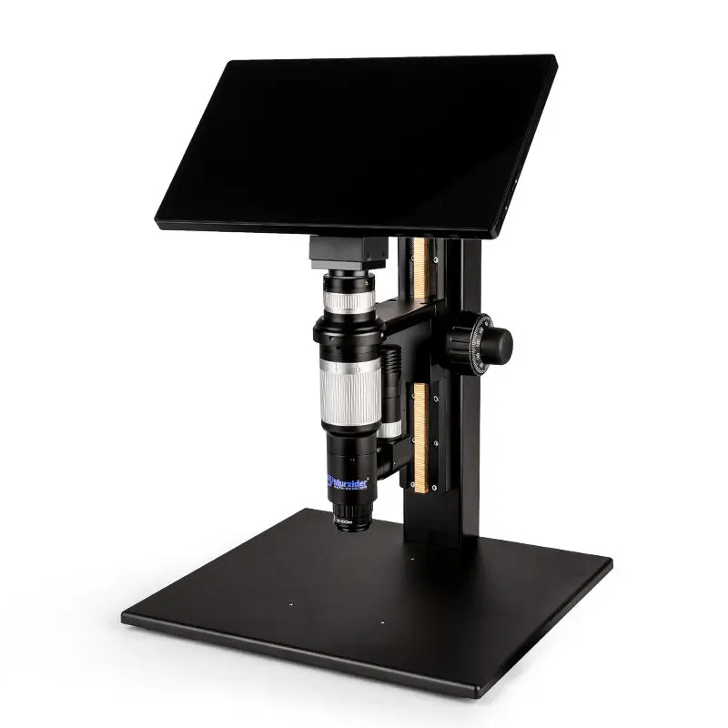 Side view of Murzider MSD433 industrial digital microscope