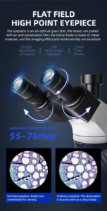 Mechanical stage detail of biological microscope