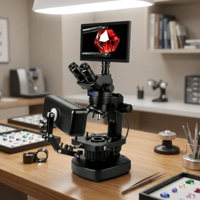 Murzider MSD221-T-11.6YT Trinocular Jewelry Stereo Microscope with 11.6" Display