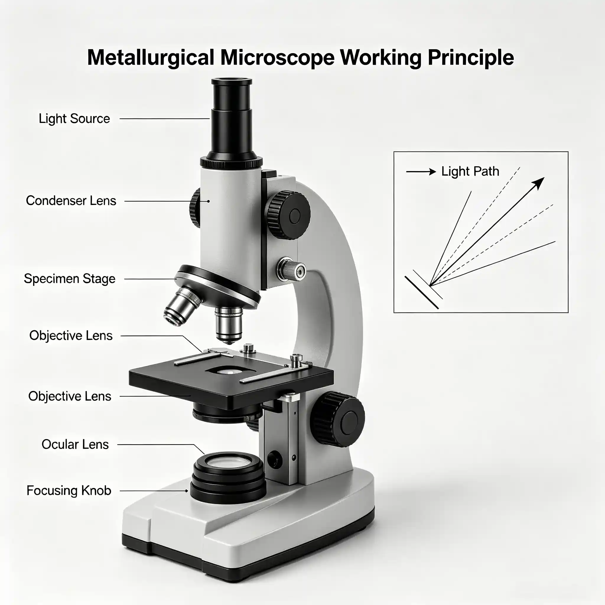 Working Principle of Murzider Metallurgical Microscopes