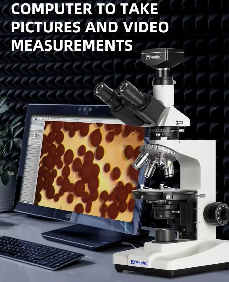 Murzider Polarizing Microscope for Geology & Crystallography