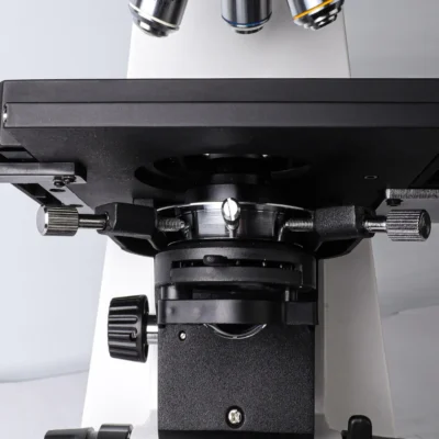 msd-s750-1000-stage-detail MSD-S750-1000 research-grade trinocular biological microscope with 10MP camera