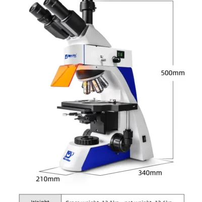 msd-s810-830-fluorescence-microscope-dimensions Dimensions of MSD-S810-830 fluorescence microscope with camera system