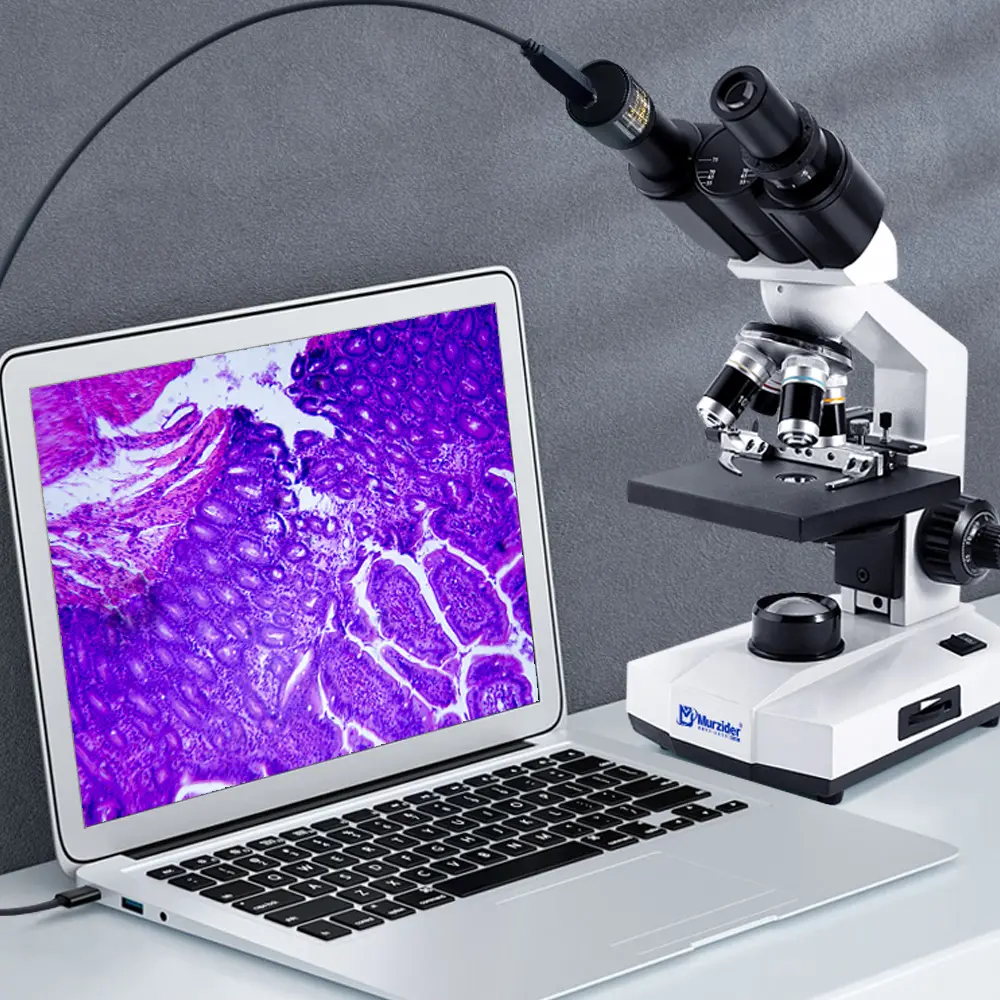 Murzider MSD100-9-B-200 Student Observation Microscope with 2MP Eyepiece Camera