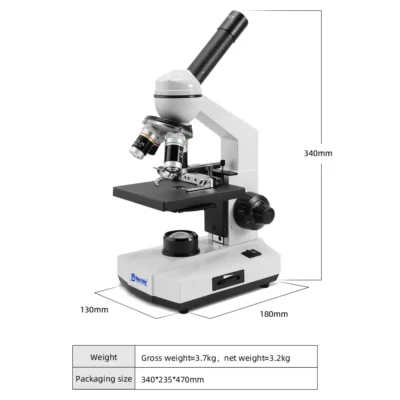 msd100-9-s-microscope-dimensions Science learning microscope dimension and structure diagram