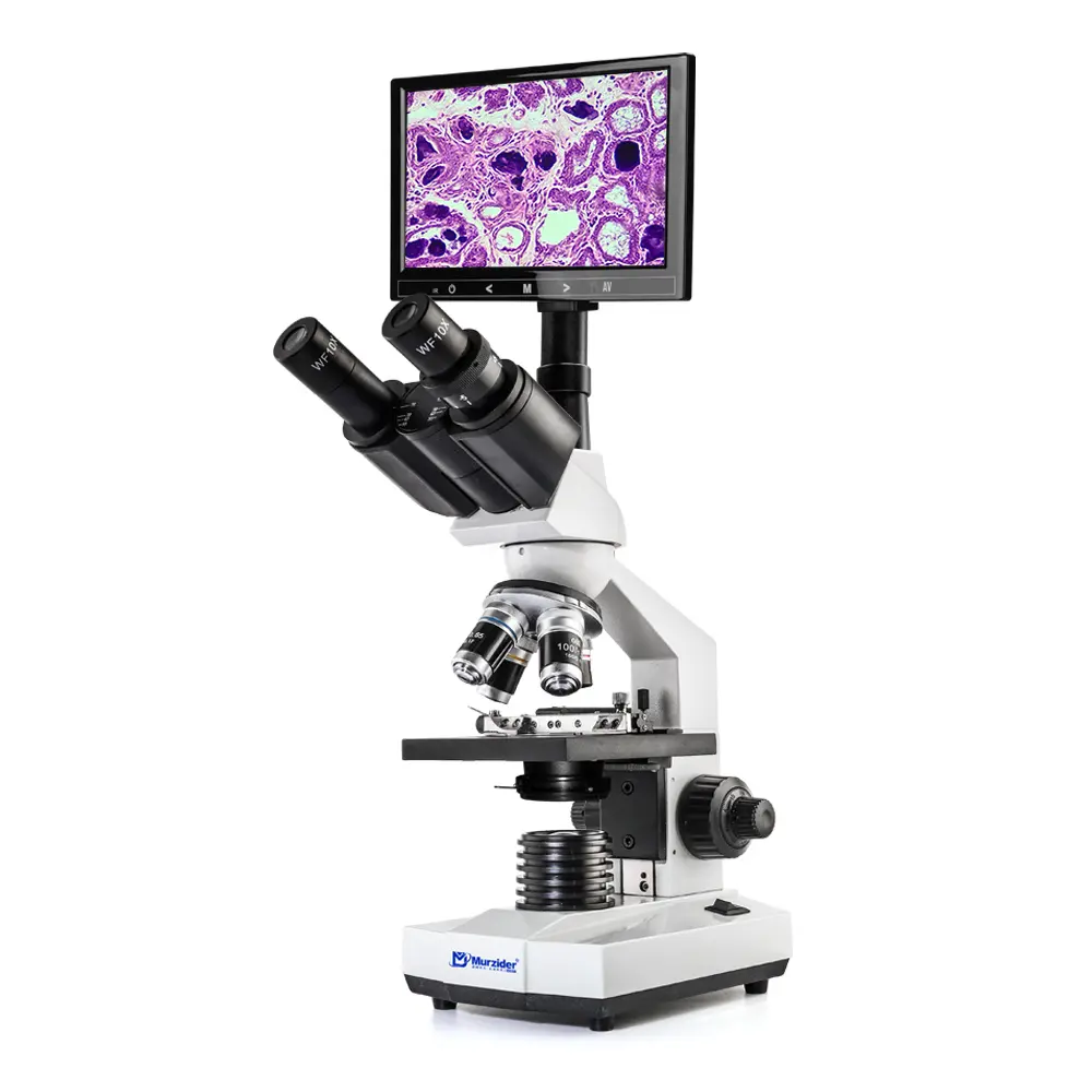 Biological training microscope with 9 inch HD display