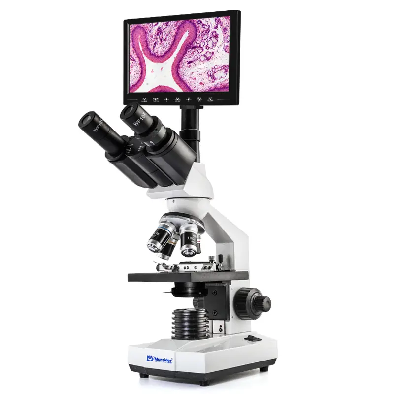 msd100-9-t-9-inch-white-display Biological training microscope with 9 inch white display