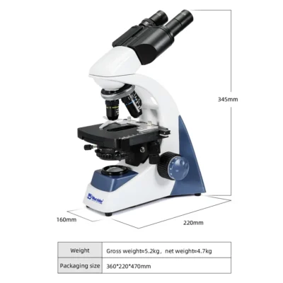 msd105-b-binocular-microscope-dimension MSD105-B binocular microscope dimension diagram