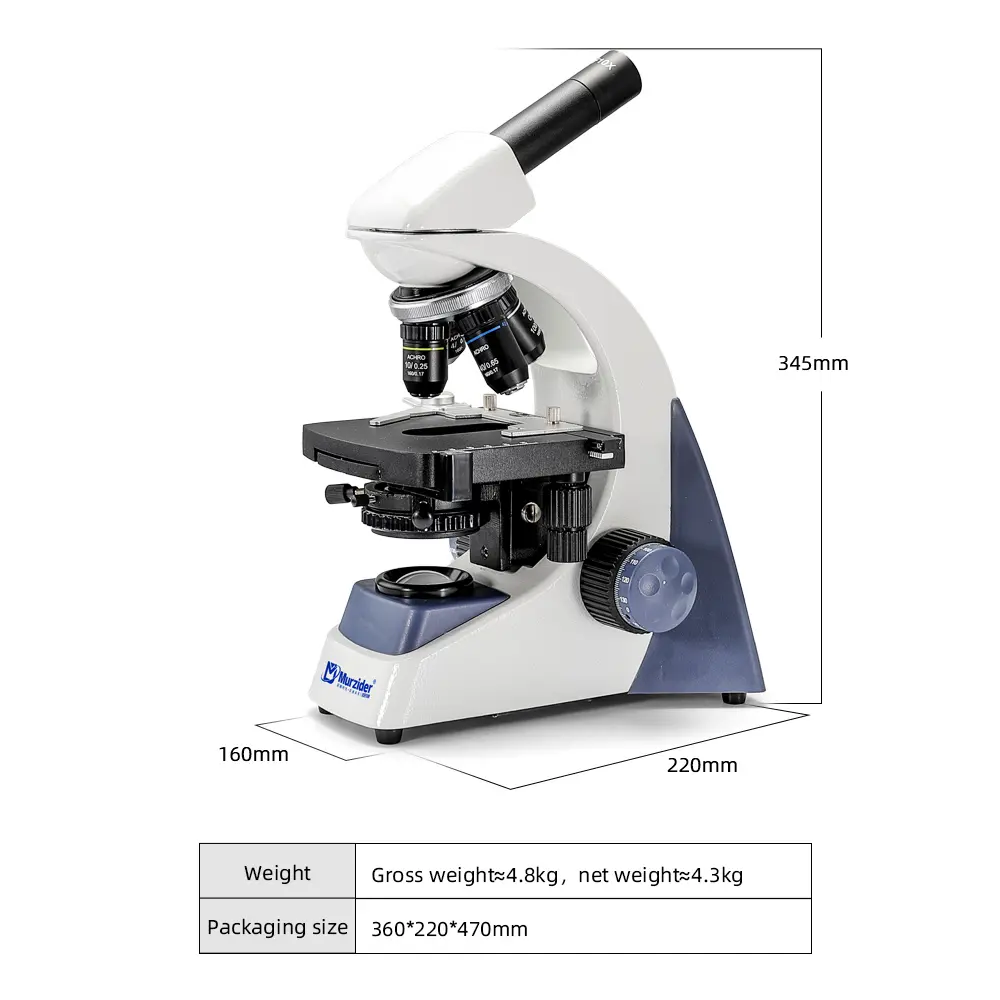 msd105-s-clinical-microscope-dimension MSD105-S clinical microscope dimension diagram
