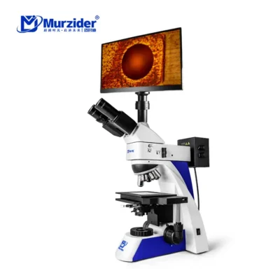 Material failure analysis microscope with 11.6 inch integrated display