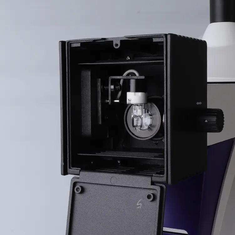 Material failure analysis microscope with infinity optical system