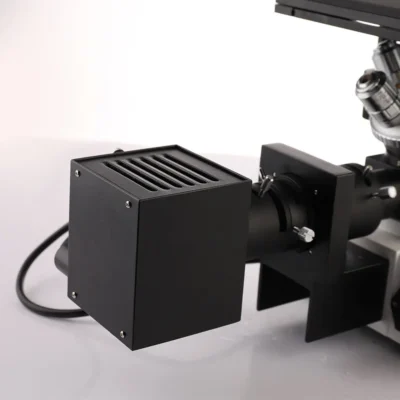HD industrial camera on inverted metallographic microscope