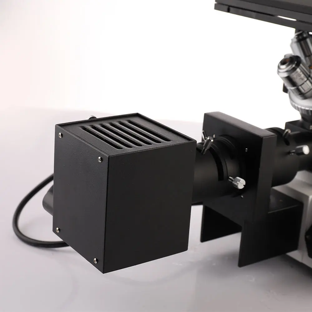 HD industrial camera on inverted metallographic microscope