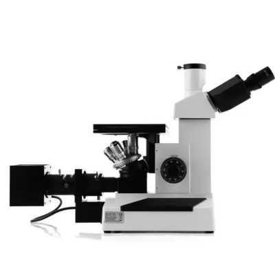 Optical system of inverted metallographic microscope for material inspection