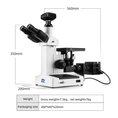 msd390-2000-metallurgical-microscope-dimensions Inverted material research microscope dimension and structure diagram