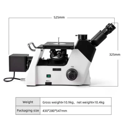 msd396-metallurgical-microscope-dimensions Dimensions of MSD396 inverted metallurgical microscope