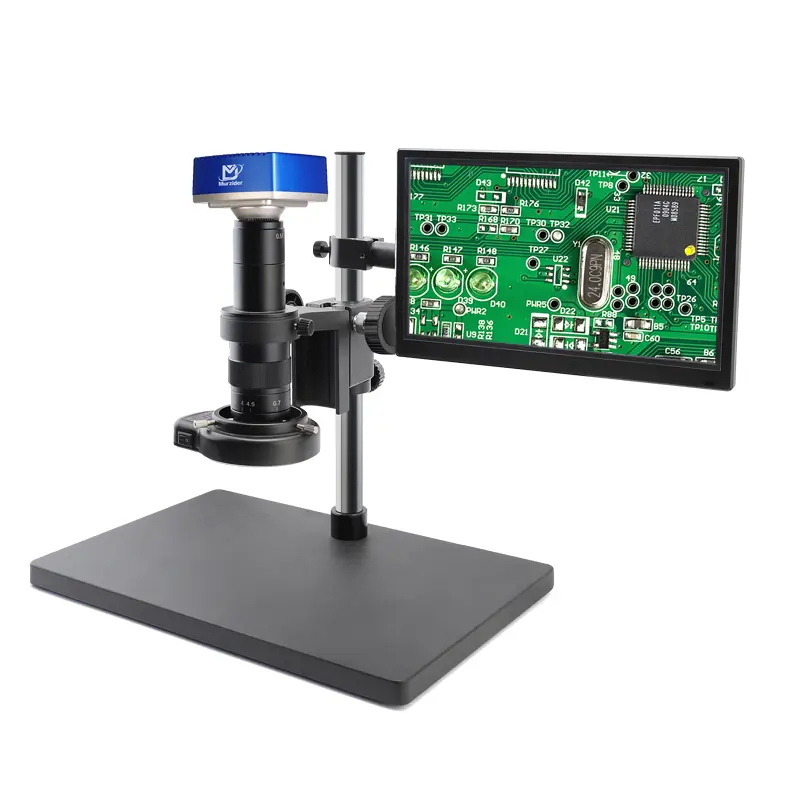 MSD410-4K-11.6 PCB inspection microscope with 4K camera and HD display