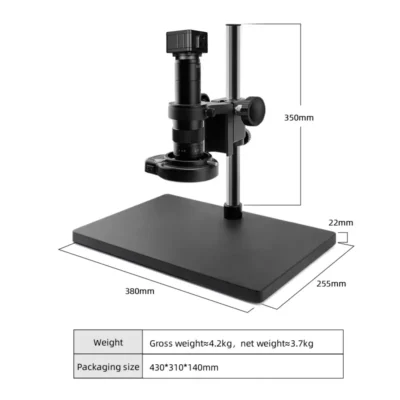 msd410-4k-industrial-microscope-dimensions MSD410-4K industrial digital microscope size and structure diagram
