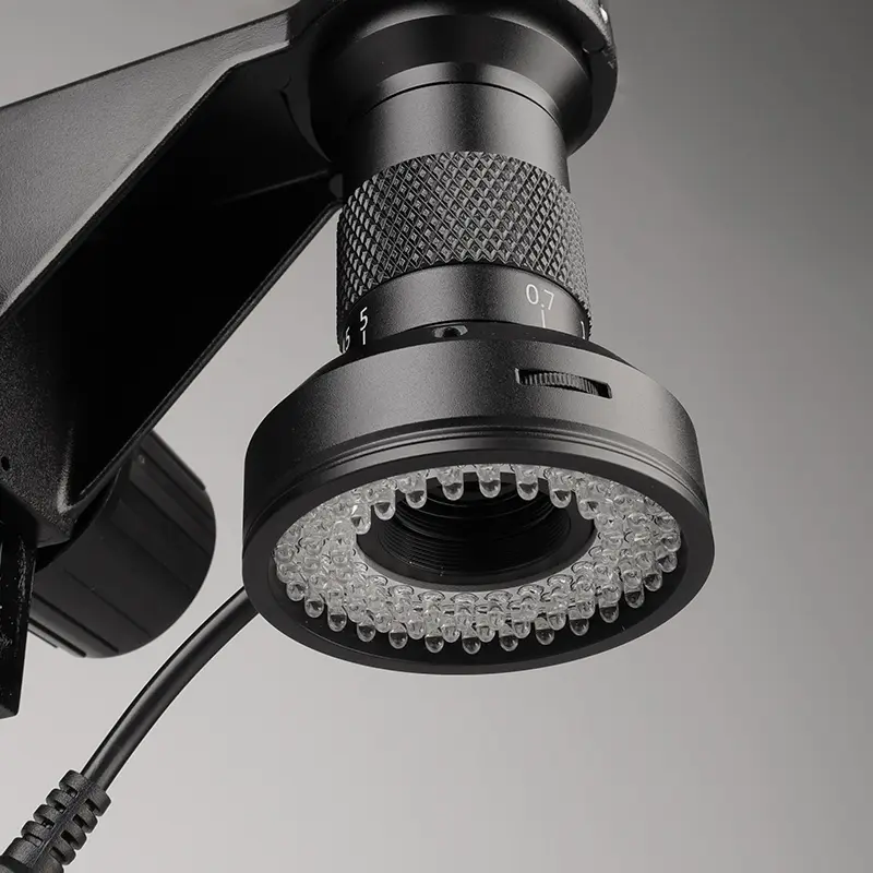 msd413-led-ring-light-industrial-camera Industrial microscope round camera with adjustable LED ring light system