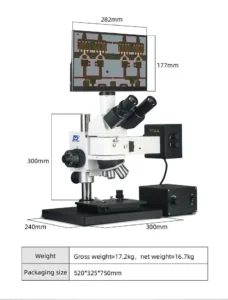 MSD4150-11.6TY column metallographic microscope dimensions and structure