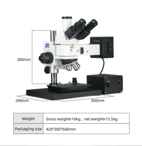 Dimensions of MSD4150 column metallographic microscope