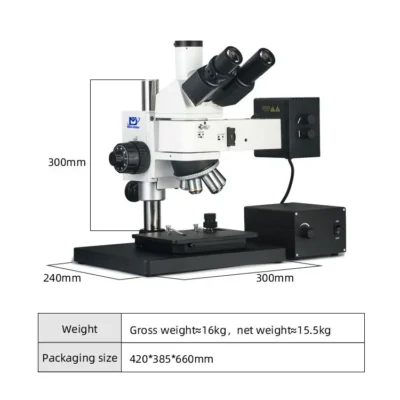 msd4150-metallographic-microscope-dimensions Dimensions of MSD4150 column metallographic microscope