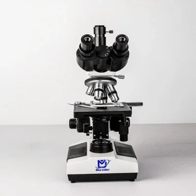 Laboratory trinocular biological microscope
