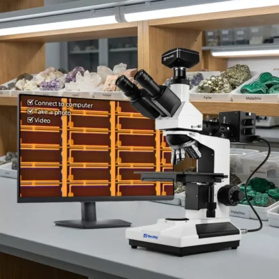 Metal analysis microscope for metallurgical inspection