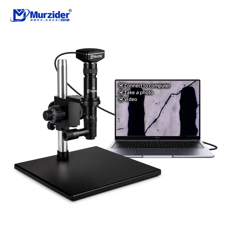 Industrial precision observation microscope with 10MP camera