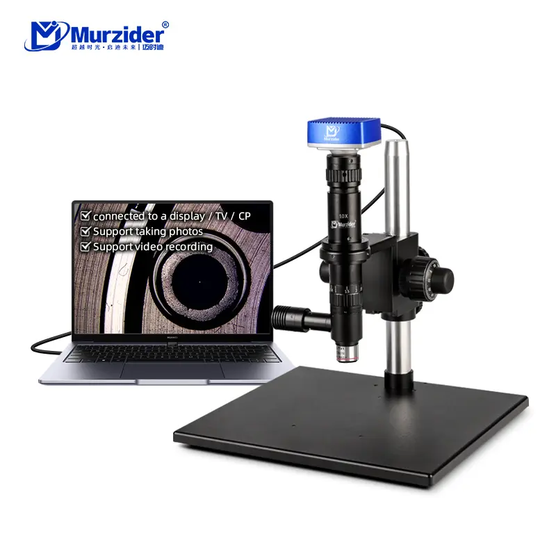 Industrial surface inspection microscope with Blue 4K imaging system
