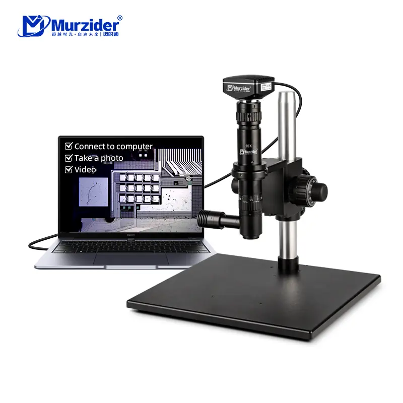Industrial precision observation microscope with 5MP camera