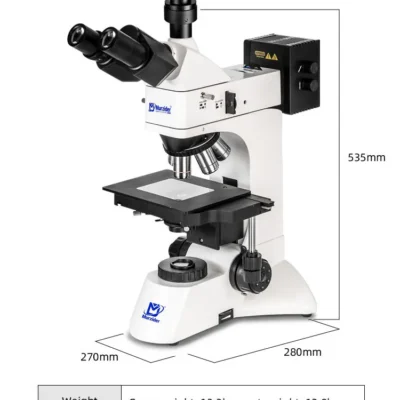 Dimensions of MSD4666-2000 metallurgical microscope