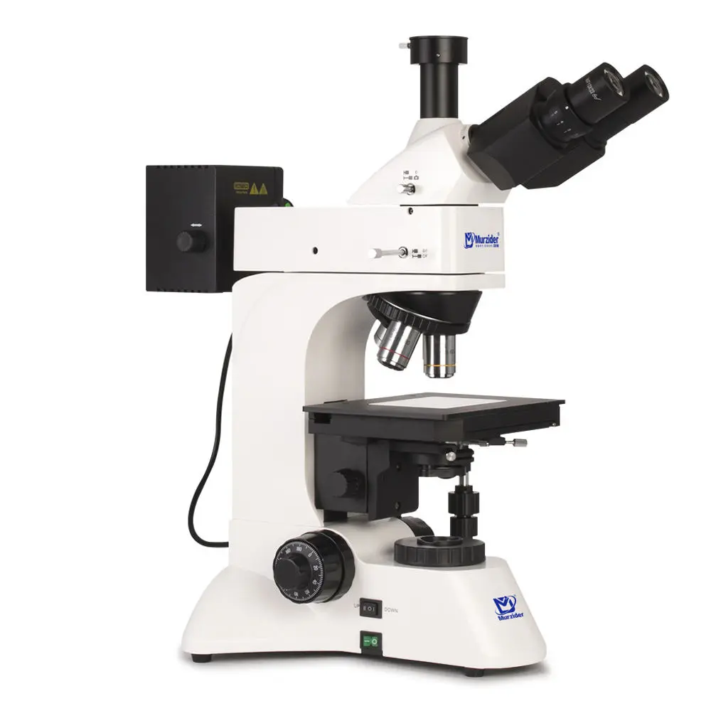 MSD4666-2000 trinocular polarizing microscope with transmitted and reflected illumination