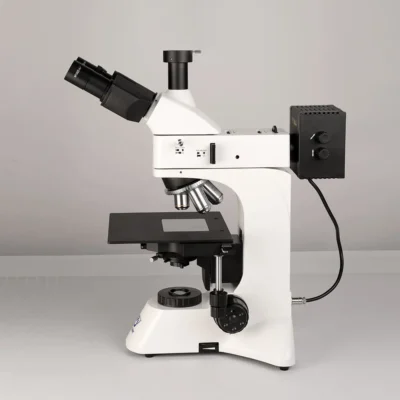 Bright dark field microscope for metallurgical material inspection
