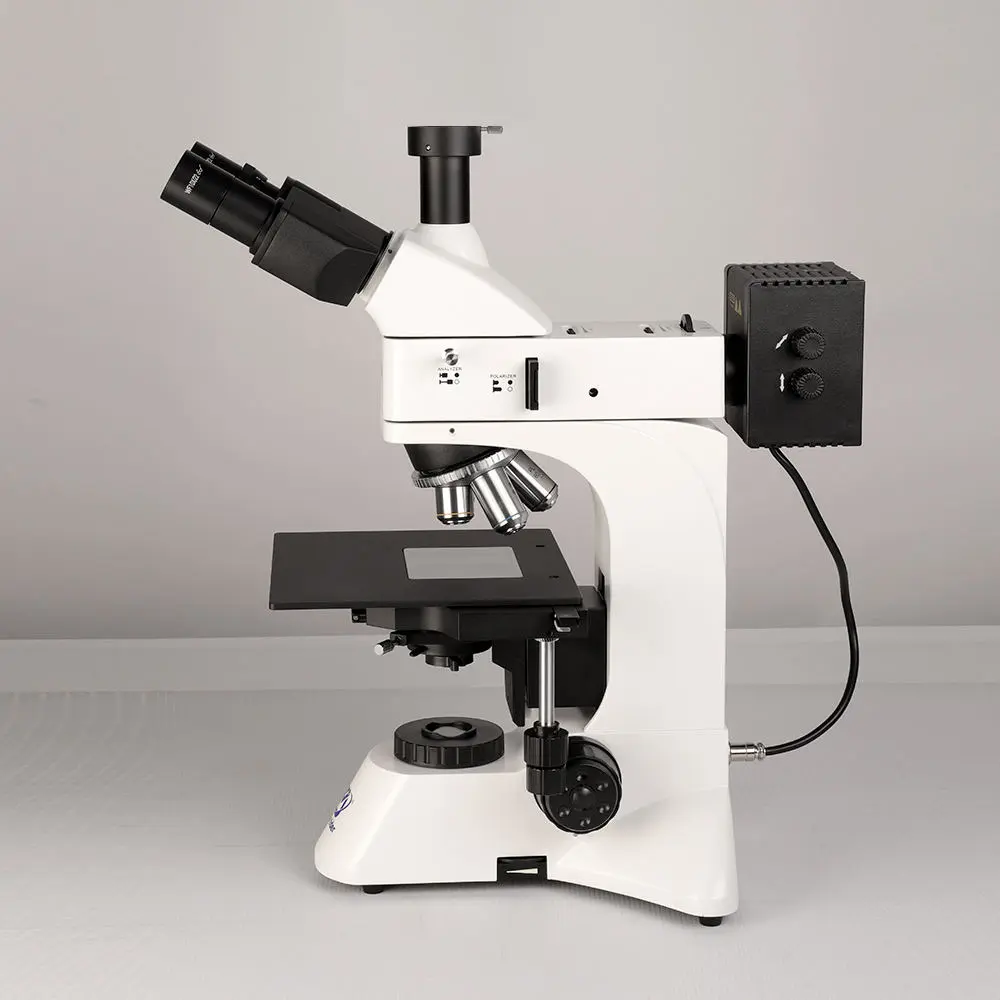 Bright dark field microscope for metallurgical material inspection