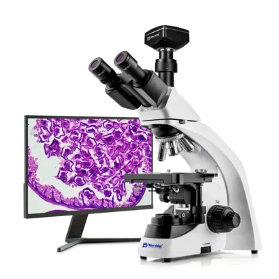 msd501-1000-10mp-microscope-main-2 MSD501-1000 biological microscope with 10MP camera front view