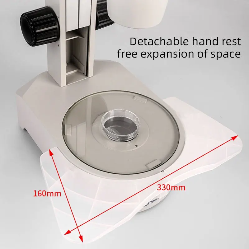 msd516-fluorescence-microscope-detail-size Detailed structural dimensions of MSD516 fluorescence stereo microscope