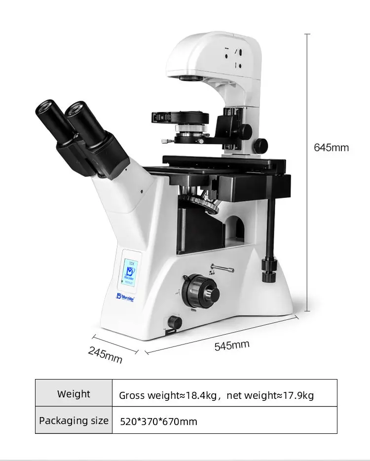 msd531-phase-contrast-microscope-dimensions MSD531 inverted phase contrast microscope dimensions and structure overview