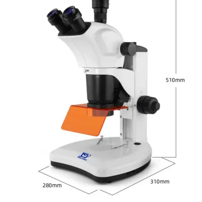 Dimensions of MSD540-2000 scientific stereo fluorescence microscope