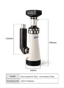 MSD9191-1000 handheld metallographic microscope dimensions and portable structure
