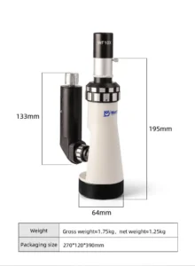 MSD9191 portable metallographic microscope with 360 degree adjustment