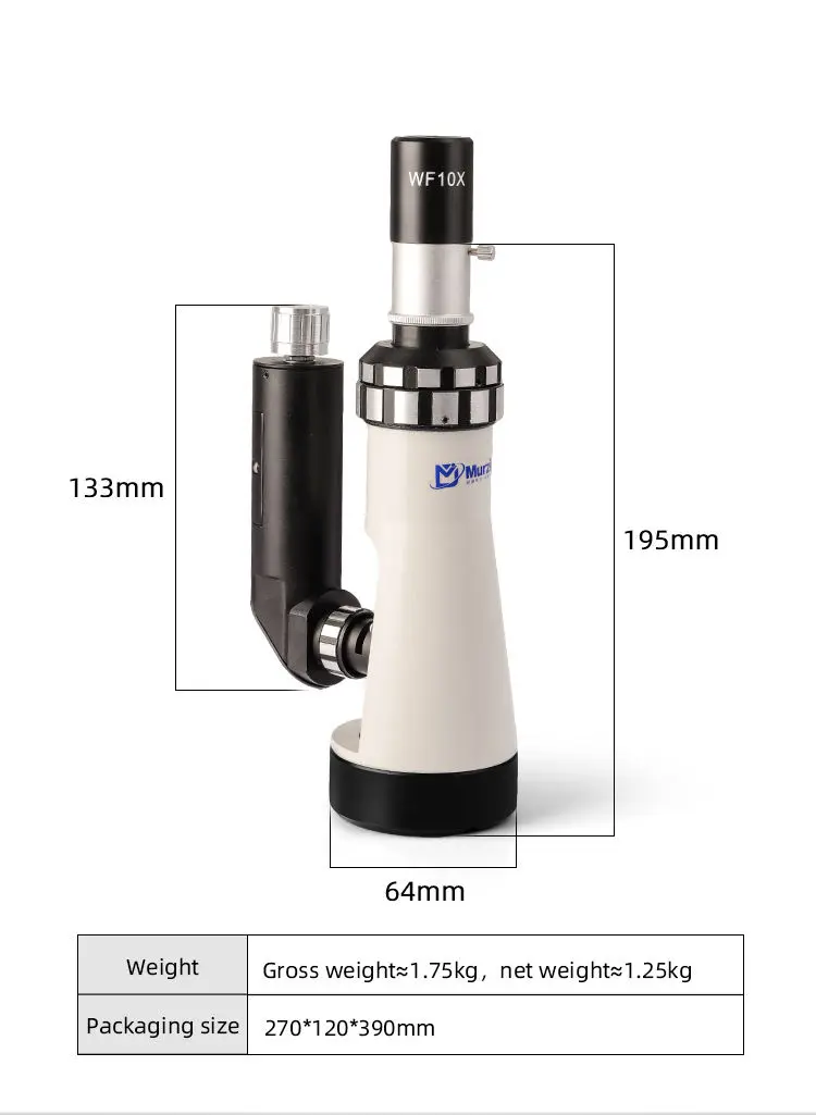 MSD9191 portable metallographic microscope with 360 degree adjustment