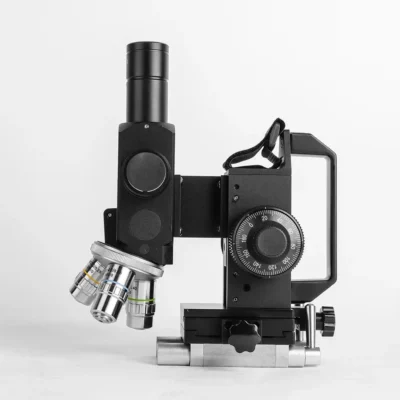 msd9198-630-portable-field-metallographic-microscope-front Front view of portable field metallographic microscope for metal surface analysis