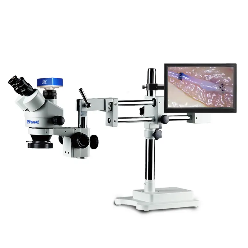 Murzider MSD204-4K-11.6C stereo microscope with 4K camera and 11.6 inch hanging display for anatomy observation