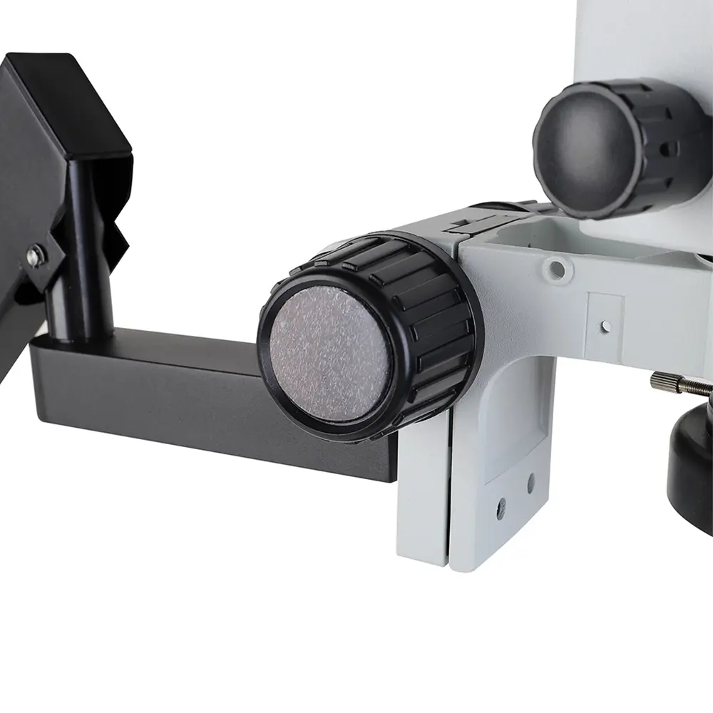murzider-msd205-stereo-microscope-detail-2 Clamp mount arm structure of Murzider MSD205 stereo microscope for stable workstation installation