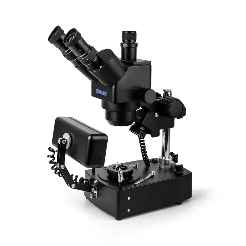 Murzider MSD221-T stereo zoom microscope for gemstone diamond and jewelry inspection