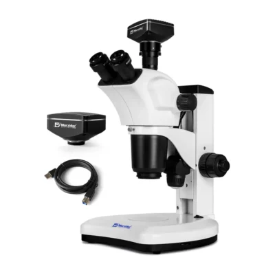Murzider MSD9224-2000W trinocular stereo microscope with 20MP camera for research and inspection
